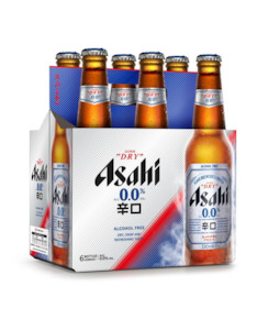 Asahi Super Dry 0.0% 6pk BTL - Beer-Internationl Brands : Waipu Liquor Centre