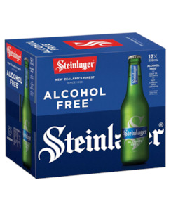 Beer : Waipu: Steinlager Alcohol Free 12pk BTL - Beer-NZ Made : Waipu Liquor Centre - Steinlager 12pk