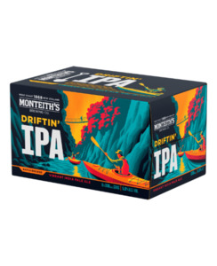 Monteith's Driftin' IPA 6pk cans - Beer-Craft : Waipu Liquor Centre - Monteith 6pk