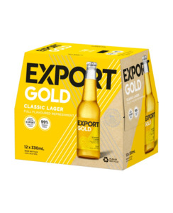 Beer : Waipu: DB Export Gold 12pk BTL - Beer-NZ Made : Waipu Liquor Centre - Export Gold 12pk