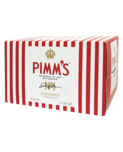 Premixed : Wa: Pimms Lemonade And Ginger Ale 4% 250mL Cans 12 Pack - Premixed-Other : Waipu Liquor Centre - Pimms Lemonade 12pk