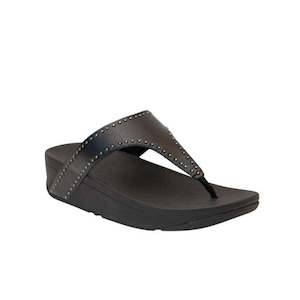 Flats Sale: Lottie Black Leather Thong