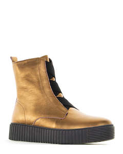 Comfort Boots: Alfie & Evie Date Rust Leather Ankle Boot