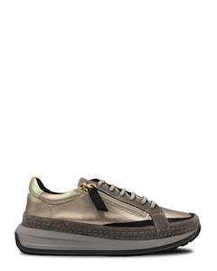 Cabello Ena Taupe Leather Casual Sneaker