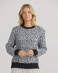 Winter: Shanty SH25067-1 Twain Knit Black & White
