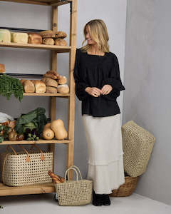 Shanty SH25037 -3 Pisa Skirt Natural Linen