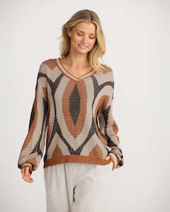 Clothing: Shanty SH25015-1 Lima Knit Tan/Black