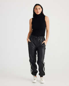 Brave & True Elle Pant Black Leather