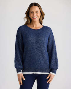 Brave & True BT25089-1 Orbit Knit Navy Metallic