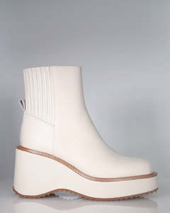 Winter: Minx Tokyo Ivory Leather Ankle Boot