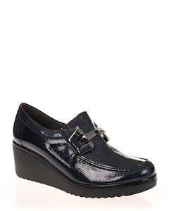 Pitillos 20045 Marino Patent Leather Wedge Shoe