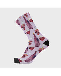 All: Red Fox Wine Time Bamboo Socks