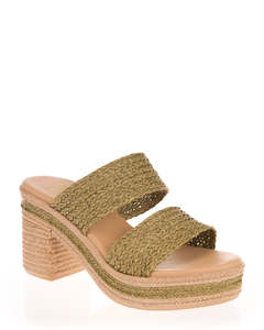 Nui X Neo Quinta Green Vegan Summer Platform Slide