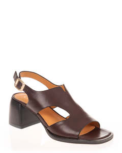 EOS Isora Chestnut Leather Summer Shoe