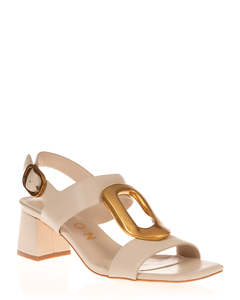 Elyson Voyage Vanilla Leather Summer Heel