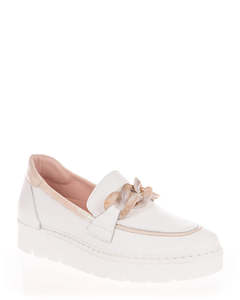 Jose Saenz 2048 BG-II Blanco-Bei Leather Casual