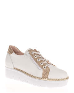 Low Back Sneakers: Jose Saenz 4420 - BG-CR Blanc-Champagne