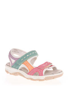 Rieker 68866-92 Multi Color Textile Walking Sandal