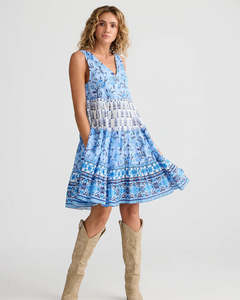 Talisman TA25230-1 Lucky Charm Dress Blueberry Fields