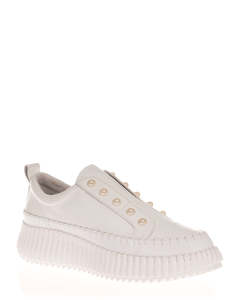 Casual: Minx Pearlzie White Leather Sneaker