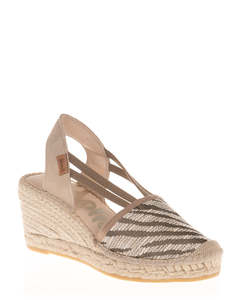 Vidorreta S25353 Safari/Marron Wedge Espadrille