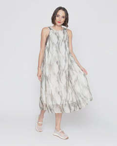 Dress: Blacklist Renee Dress Dune Print