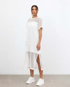 Dress: X.LAB Snapshot Chic Dress White