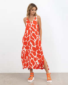 X.LAB LiveLife Dress Reversable Red Print