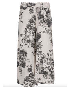 Pants: M Made in Italy Woven Pant Coconut Blooms