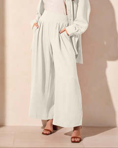 Pants: Tribal Jeans Flowy Wide Leg Pant Coco Milk