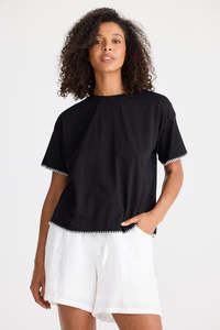 Short Sleeves: Shanty SH25107-1 Sicily Tee Black