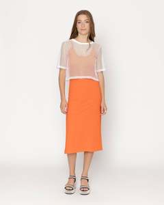 Two by Two Arrow Mesh Top White