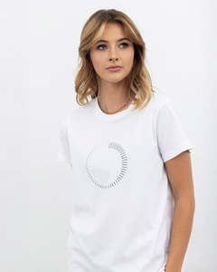 X.LAB Timer Tee White/Black Print