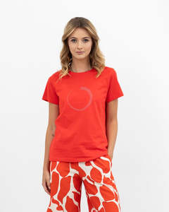 Xlab: X.LAB Timer Tee Red/White Print