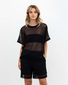 Xlab: X.LAB Snapshot Chic Top Black