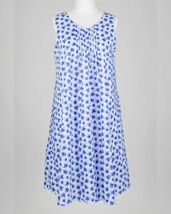 Carmen Kirstein Duchess Blue Poppy Cotton Nightwear