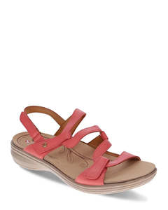 Revere Miami Coral Leather Sandal
