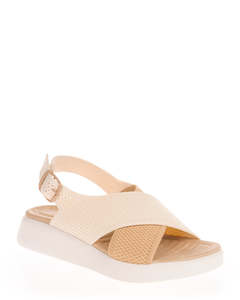 Sandals Sale: Los Cabos Bogota Ivory-Fly Knit Sandal