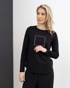X.LAB X Box Tee Black/White Long Sleeved Tee