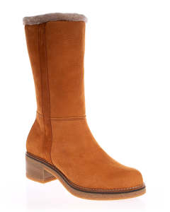 Baerchi 60302 Zebra Nubuck Leather Caleta Tan Faux Fur Boots