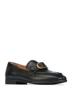 EOS Ganten Black Leather Loafer
