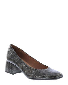 Heels: Nui X Neo 9991 Aubria Antracita Patent Croco Leather Shoe