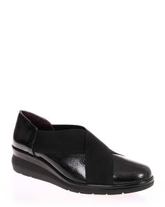 Footwear: Pitillos 10733 Black Patent Leather Slip On Shoe