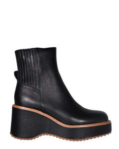Minx Tokyo Black/Tan Leather Ankle Boot