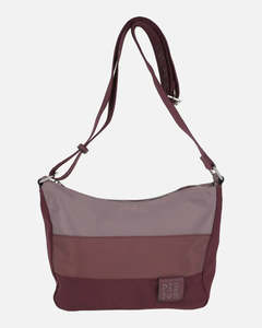 Handbags: Pepe Moll Edurne Tri Lodo Bordo Vegan Crossbody/shoulder Bag