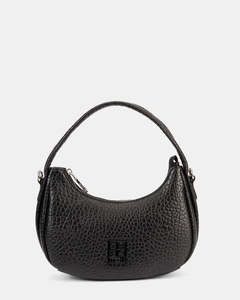 Handbags: Pepe Moll Aitana Black Gondola Style Vegan Bag