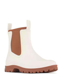 Ankle Boots: Los Cabos Amelia Cream Ankle Boot