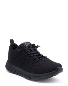 Flat Shoes: WooLLooMooLoo Belmont Jet Merino Casual Sneaker