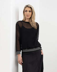 Clothing: X.LAB Stormy Chic Top Black