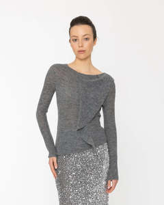 Blacklist Azul Top Grey Marl